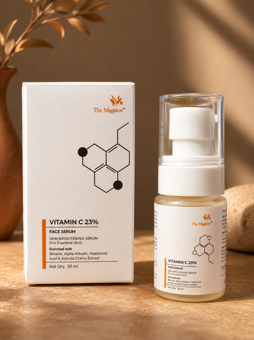 Vitamin C 23% face serum with packaging 