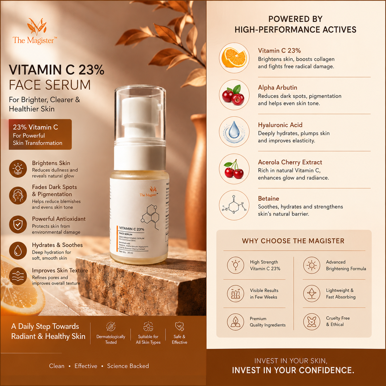 The Magister Vitamin C 23% Face Serum